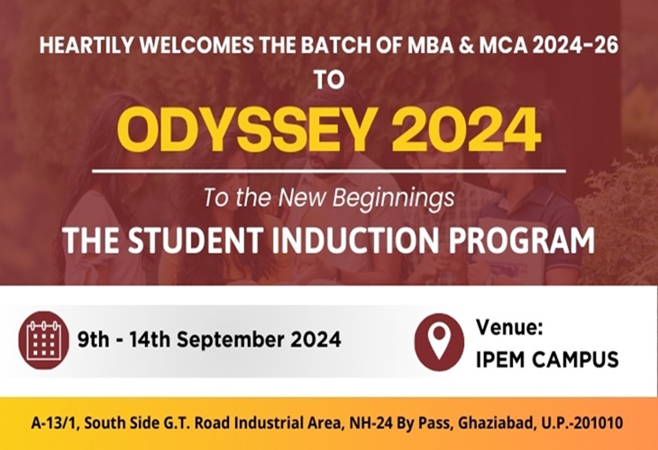 ODYSSEY 2024 MBA & MCA Induction Program Day 4 IPEM PG Campus